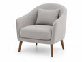 Grau Sessel aus Holz und Textil